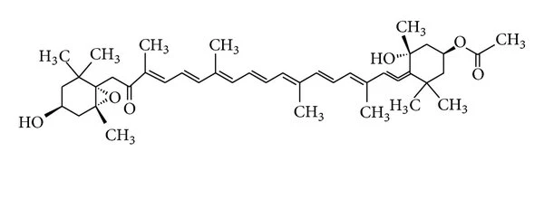 Fucoxanthin molecular formula